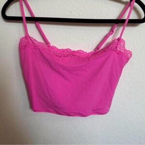 SKIMS Fuchsia Lace Cami Top